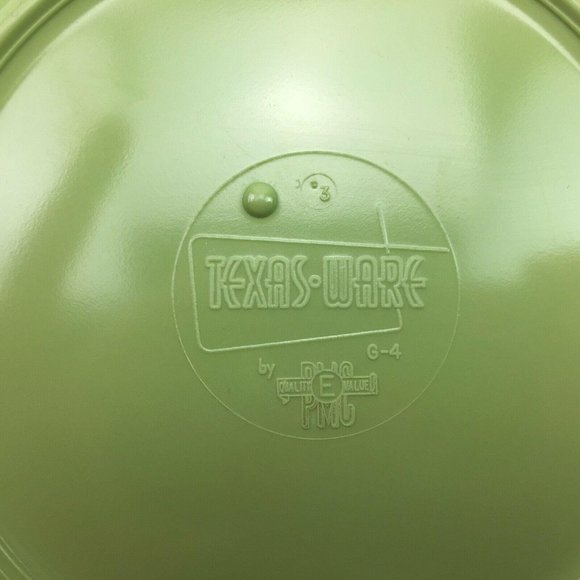 Vintage Texas Dallas Ware Green G-4 Plates Cups - Picture 7 of 12